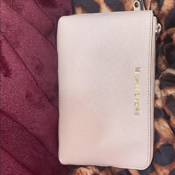 Pink Michael Kors Wristlet - Picture 1 of 4